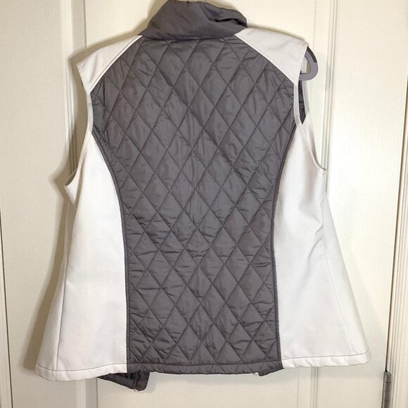 Athletic Works Women's Quilted Puffer Sleeveless Vest Front Full Zip Pockets - Picture 7 of 12